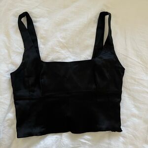 Aritzia Black Crop Top